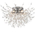Modern Crystal Sputnik Ceiling Light 5-Light Firework Chrome